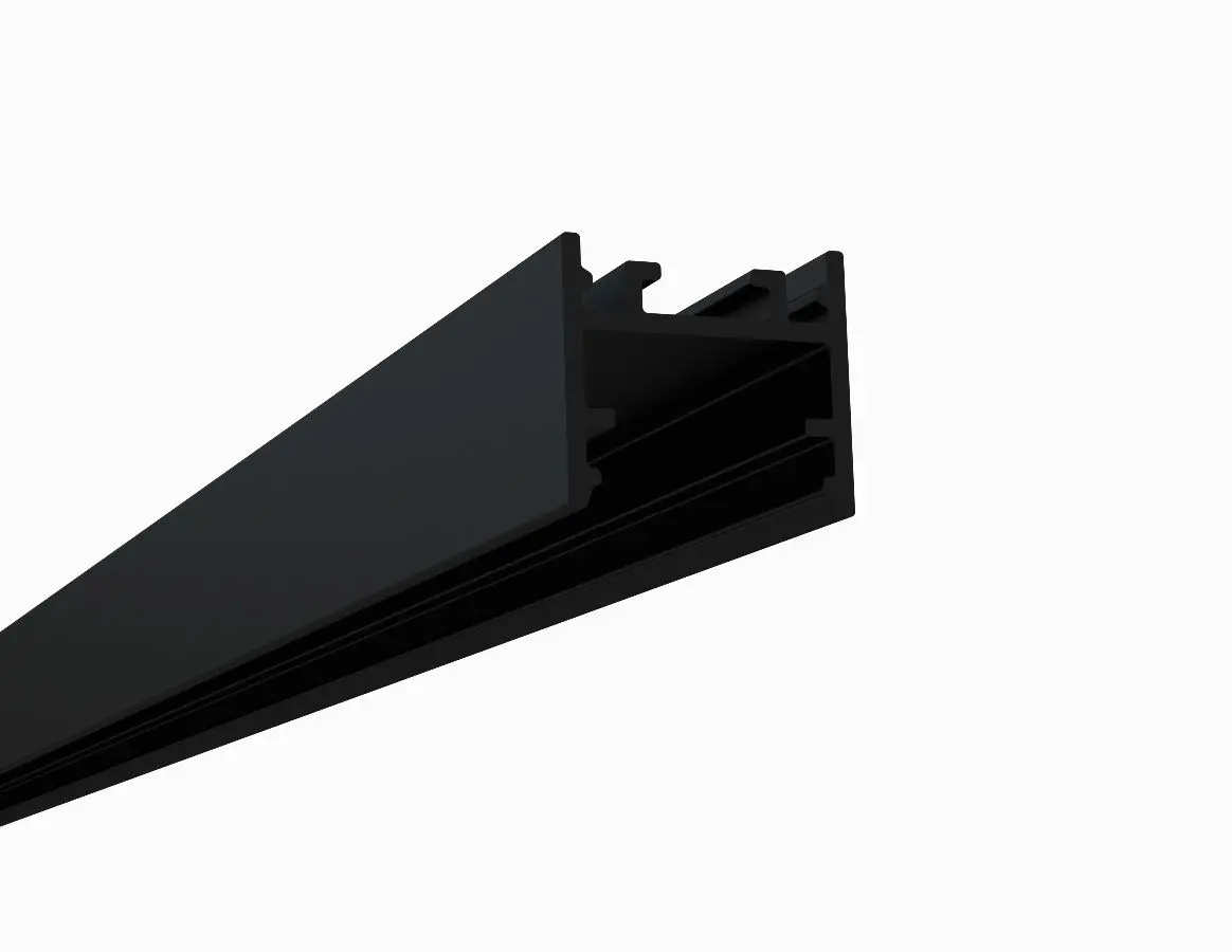 ASLP-0915-SİYAH (17MM. ZEMİNE MONTAJ LED PROFİLİ)