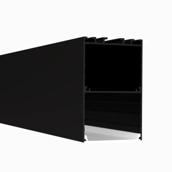 ASLP-0580-SİYAH (50x80 MM.) LİNEER LED PROFİL